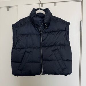 Abercrombie YPB Black Puffer Vest